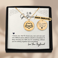 Load image into Gallery viewer, Angelett Personalized Infinity Love Necklace Engraved With Love
