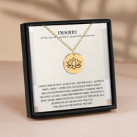 Load image into Gallery viewer, Angelett Forgiveness and Renewal Lotus Flower Necklace
