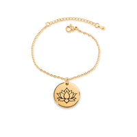 Load image into Gallery viewer, “New Beginning” Lotus Flower Bracelet – Symbol of Strength and Renewal
