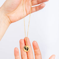 Load image into Gallery viewer, Baby Feet Necklace For New Mom
