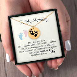 Baby Feet Necklace For New Mom