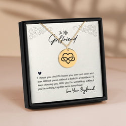 Angelett Personalized Infinity Love Necklace Engraved With Love