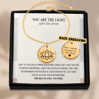 Load image into Gallery viewer, “New Beginning” Lotus Flower Bracelet – Symbol of Strength and Renewal
