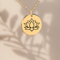 Load image into Gallery viewer, Angelett Forgiveness and Renewal Lotus Flower Necklace
