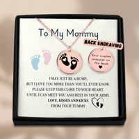 Load image into Gallery viewer, Baby Feet Necklace For New Mom
