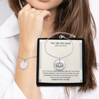 Load image into Gallery viewer, “New Beginning” Lotus Flower Bracelet – Symbol of Strength and Renewal
