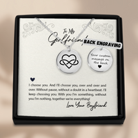 Load image into Gallery viewer, Angelett Personalized Infinity Love Necklace Engraved With Love
