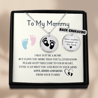 Load image into Gallery viewer, Baby Feet Necklace For New Mom

