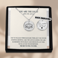 Load image into Gallery viewer, “New Beginning” Lotus Flower Necklace – The Symbol of Growth and Renewal
