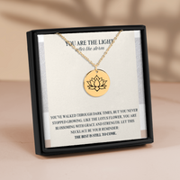 Load image into Gallery viewer, “New Beginning” Lotus Flower Necklace – The Symbol of Growth and Renewal
