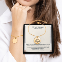 Load image into Gallery viewer, “New Beginning” Lotus Flower Bracelet – Symbol of Strength and Renewal
