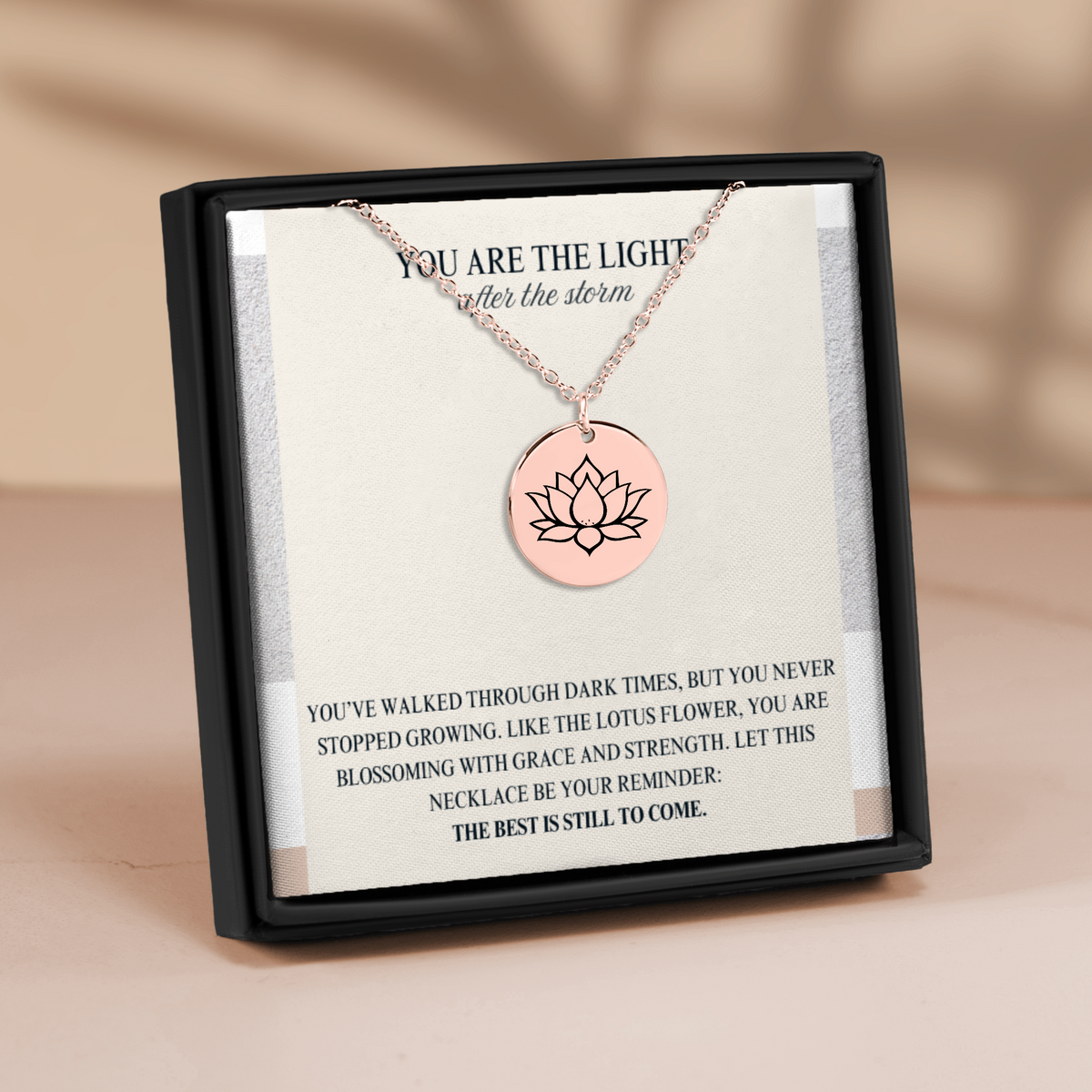 “New Beginning” Lotus Flower Necklace – The Symbol of Growth and Renewal